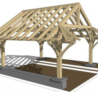 公园亭子su模型下载_sketchup草图大师SKP模型
