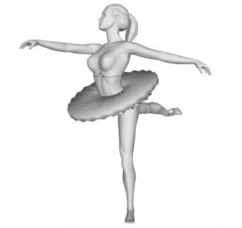 女雕塑su模型下载_sketchup草图大师SKP模型