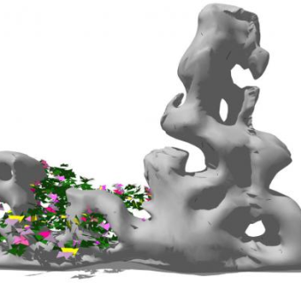 假山景观石头su模型下载_sketchup草图大师SKP模型