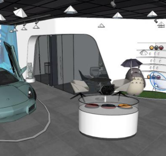 展示馆su模型下载_sketchup草图大师SKP模型