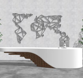 商业空间设计su模型下载_sketchup草图大师SKP模型
