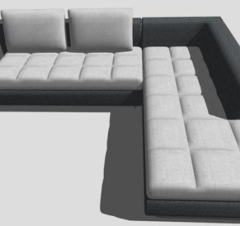 多人沙发su模型下载_sketchup草图大师SKP模型