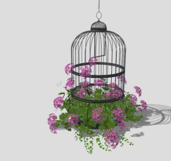 创意笼子su模型下载_sketchup草图大师SKP模型