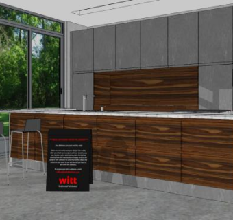 简约高级灰厨房SU模型下载_sketchup草图大师SKP模型