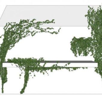 墙壁藤蔓su模型下载_sketchup草图大师SKP模型