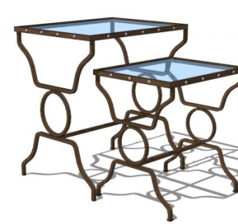 铁艺的架子su模型下载_sketchup草图大师SKP模型