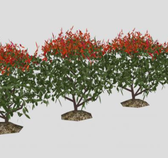 小区灌木群su模型下载_sketchup草图大师SKP模型