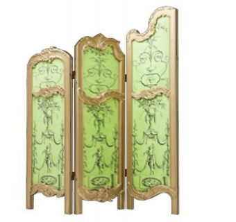 欧式屏风su模型下载_sketchup草图大师SKP模型