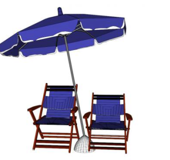 海边遮阳伞su模型下载_sketchup草图大师SKP模型