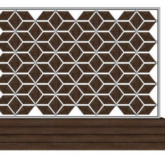 服装店背景板su模型下载_sketchup草图大师SKP模型