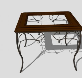 小桌子su模型下载_sketchup草图大师SKP模型