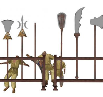 冷兵器su模型下载_sketchup草图大师SKP模型
