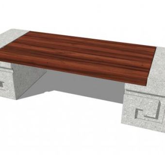 石头凳su模型下载_sketchup草图大师SKP模型