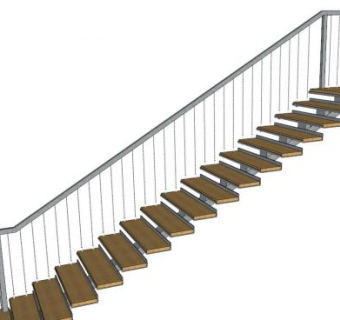 咖啡厅楼梯su模型下载_sketchup草图大师SKP模型