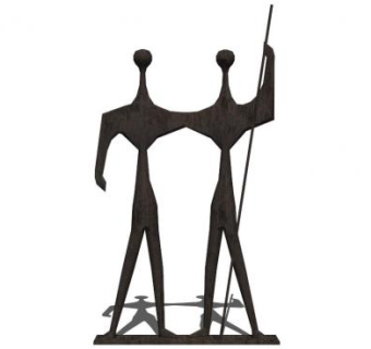 抽象人物雕塑su模型下载_sketchup草图大师SKP模型