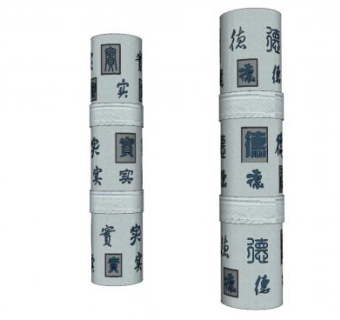 文化石柱su模型下载_sketchup草图大师SKP模型