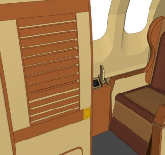 飞机舱椅子su模型下载_sketchup草图大师SKP模型