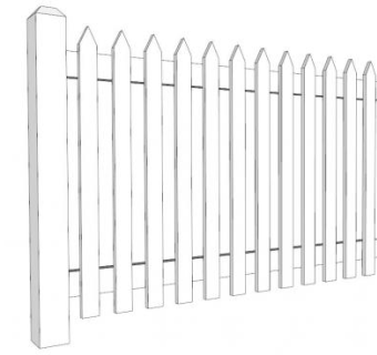 格栅栅栏su模型下载_sketchup草图大师SKP模型