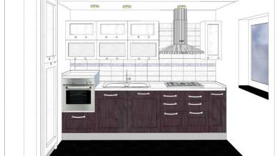 简约轻奢厨房橱柜SU模型下载_sketchup草图大师SKP模型