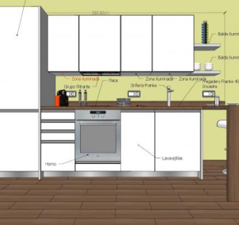 现代设计厨房橱柜SU模型下载_sketchup草图大师SKP模型