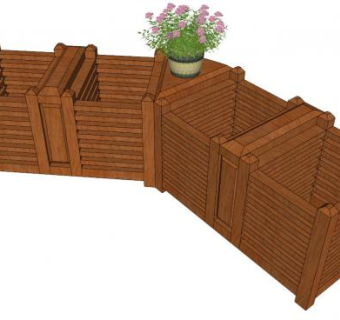 花箱的su模型下载_sketchup草图大师SKP模型