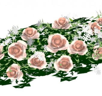 爬藤月季su模型下载_sketchup草图大师SKP模型