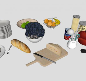 厨房厨具su模型下载_sketchup草图大师SKP模型