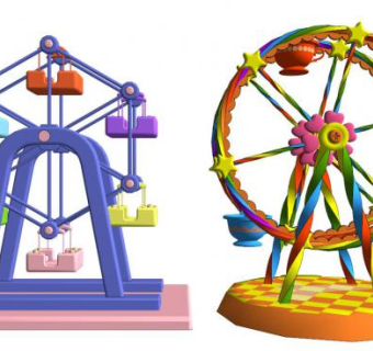 儿童公园玩具su模型下载_sketchup草图大师SKP模型
