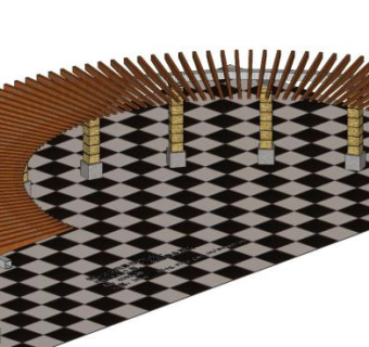 单臂花架su模型下载_sketchup草图大师SKP模型