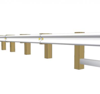 马路护栏su模型下载_sketchup草图大师SKP模型