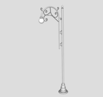 公园路灯su模型下载_sketchup草图大师SKP模型