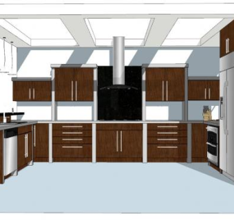 大型家电器具厨房SU模型下载_sketchup草图大师SKP模型