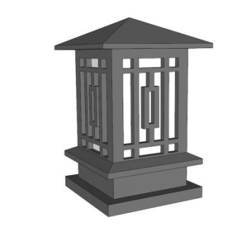 庭院地灯su模型下载_sketchup草图大师SKP模型