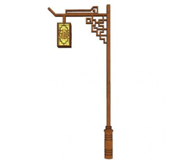 中华景观灯su模型下载_sketchup草图大师SKP模型