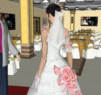 婚礼婚庆布置su模型下载_sketchup草图大师SKP模型