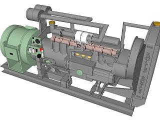 高压水泵su模型下载_sketchup草图大师SKP模型
