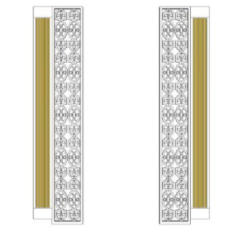 石膏线造型墙su模型下载_sketchup草图大师SKP模型