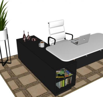 室内办公家具su模型下载_sketchup草图大师SKP模型