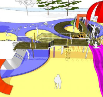 儿童游艺区su模型下载_sketchup草图大师SKP模型