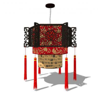 古典灯笼su模型下载_sketchup草图大师SKP模型