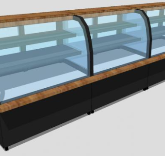 食品展示柜su模型下载_sketchup草图大师SKP模型