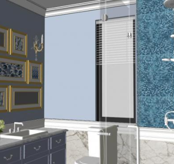 卫生间用具su模型下载_sketchup草图大师SKP模型