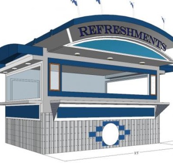 现代奶茶店售卖亭SU模型下载_sketchup草图大师SKP模型