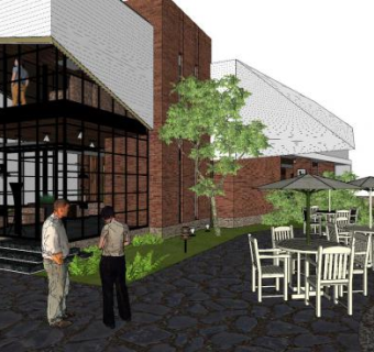 现代露天咖啡厅SU模型下载_sketchup草图大师SKP模型