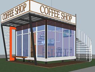 现代<em>建筑咖啡店</em>sketchup模型下载_sketchup草图大师SKP...