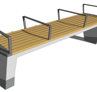 景观椅子su模型下载_sketchup草图大师SKP模型