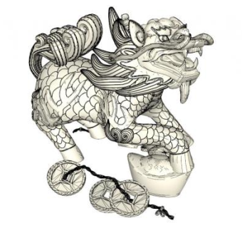 石雕小品su模型下载_sketchup草图大师SKP模型