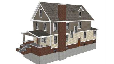 东北传统建筑su模型下载_sketchup草图大师SKP模型