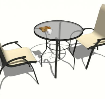铁艺桌子su模型下载_sketchup草图大师SKP模型