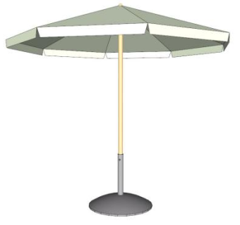 古典遮阳伞su模型下载_sketchup草图大师SKP模型